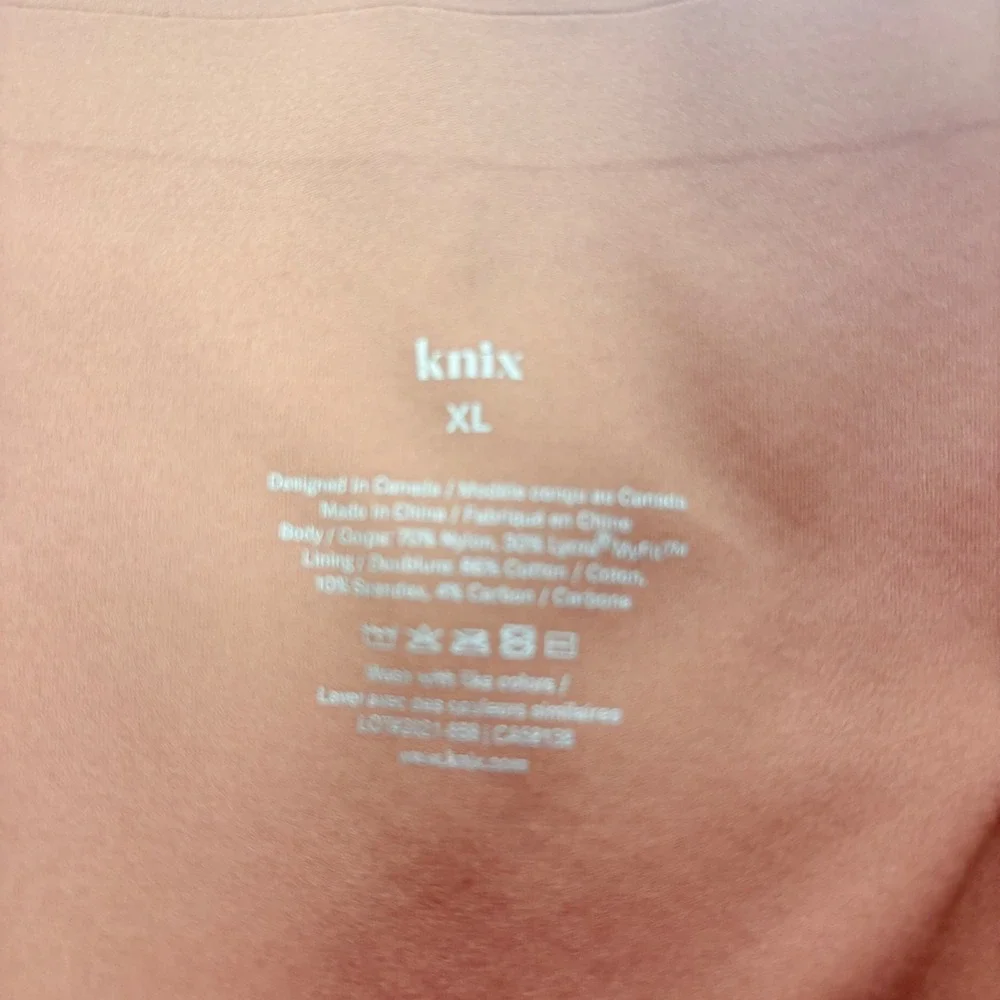 Knix HiTouch High Rise Leggings Womens XL Pink Stretch Active Slimming Leakproof